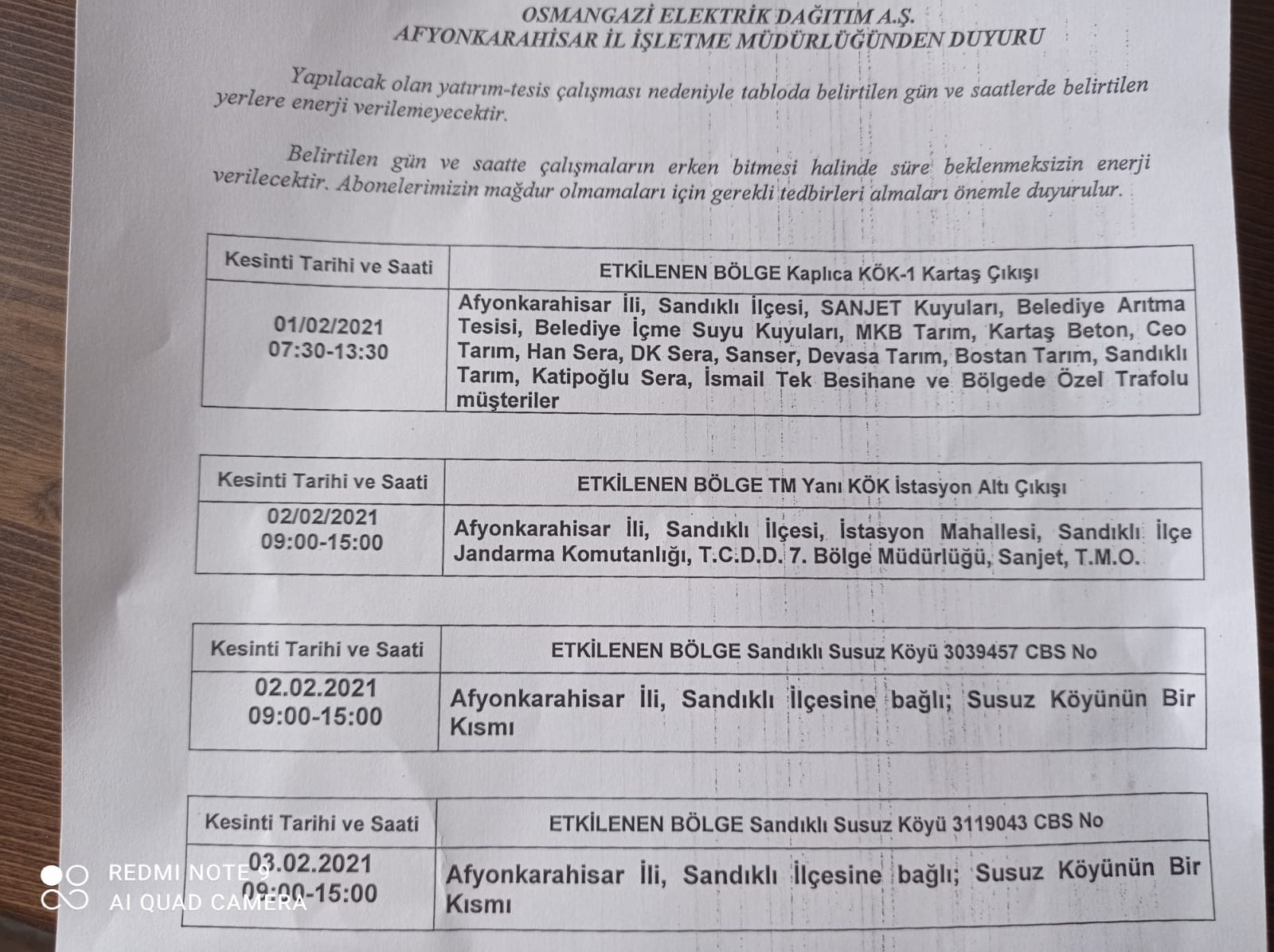 SANJET A.Ş. YÖNETİM KURULU BAŞKANLIĞINDAN