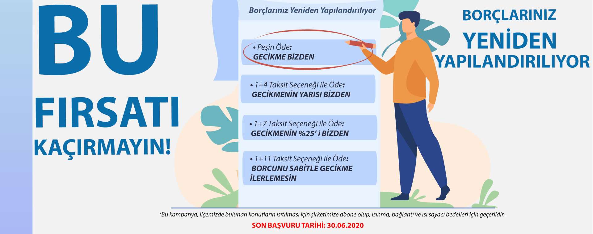 SANJET A.Ş’YE BORCU OLANLARA BÜYÜK KOLAYLIK