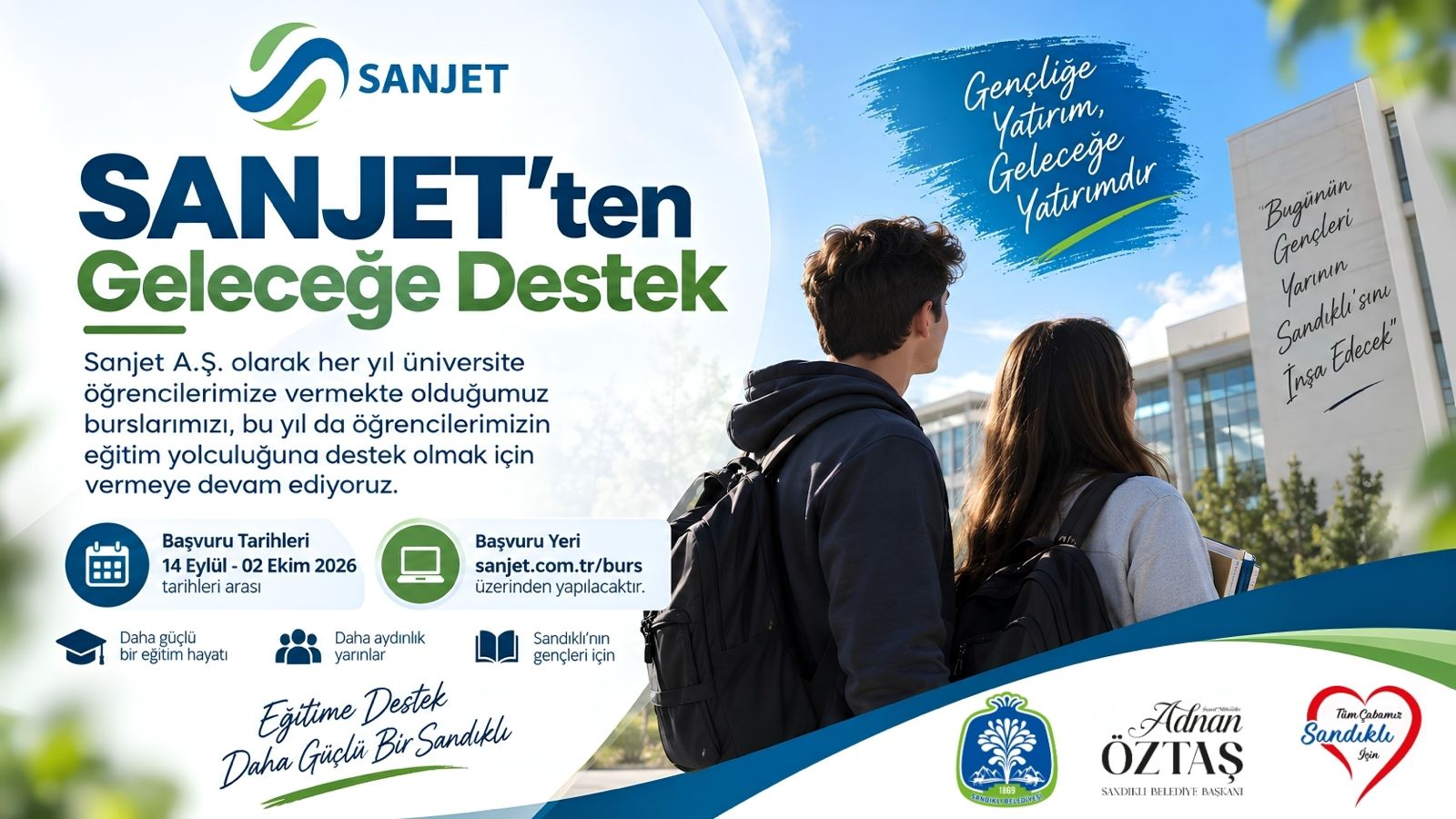 SANJET 2026-2027 Eğitim Öğretim Yılı Destek Bursu Başvuruları Başladı