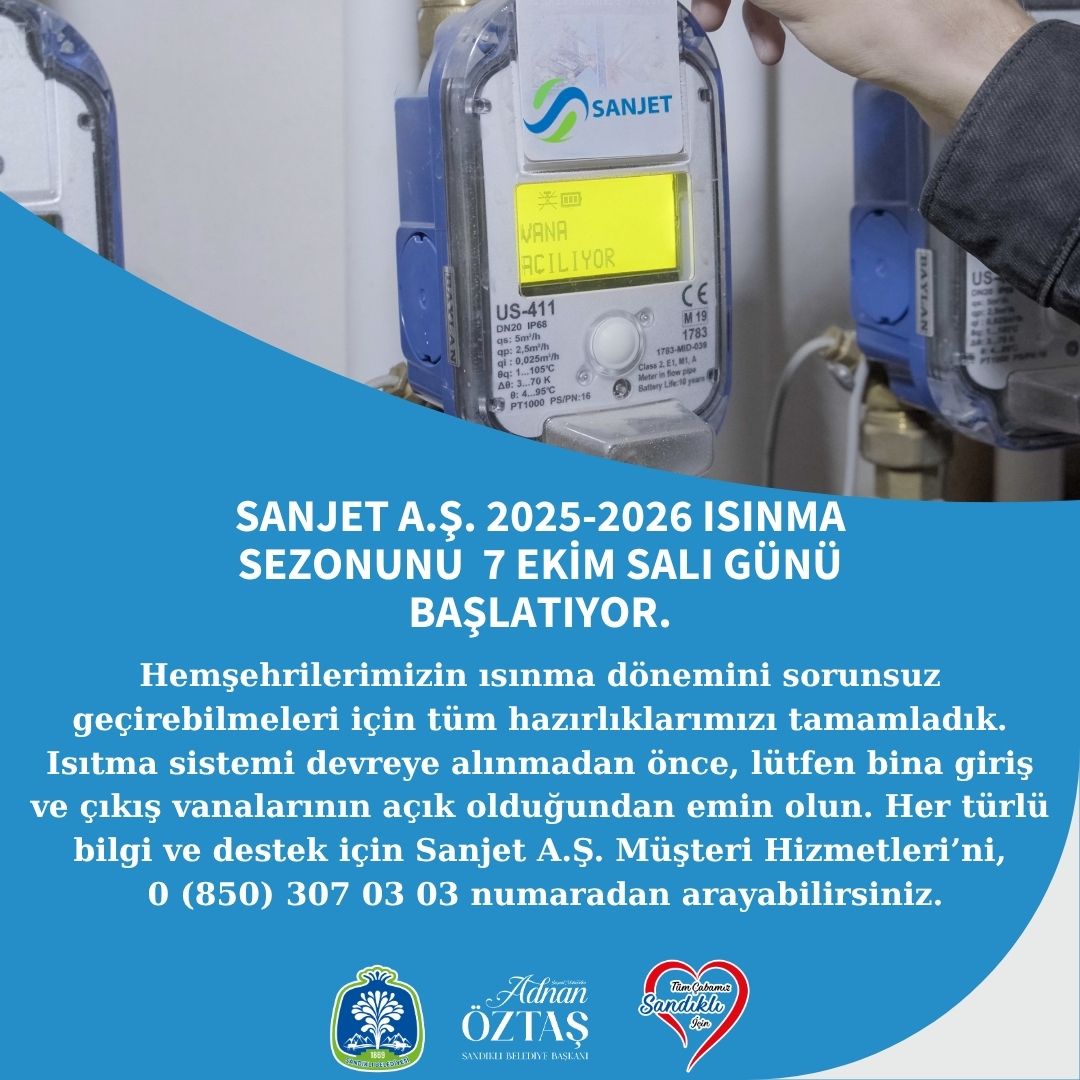 SANJET A.Ş. 2025-2026 Isınma Sezonunu